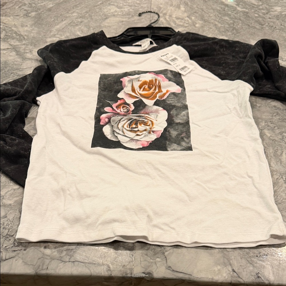 Full Tilt Black and White Graphic Tee